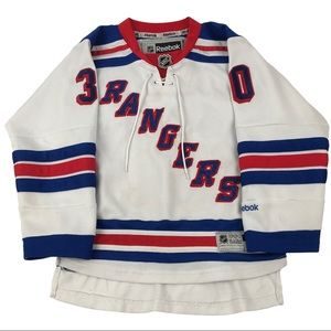 New York Rangers 30 Henry Lundqvist NHL Reebok Official Licensed Youth S/M
